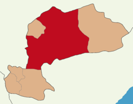 Map showing Karaman District in Karaman Province