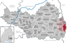 Lage der Gemeinde Kirchdorf im Landkreis Biberach