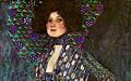 Gustav Klimt: Portretul Emiliei Flöge (Detaliu), 1902