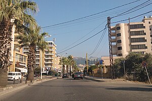 The main street in Zgharta