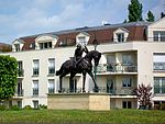 Statue équestre d'un jockey