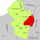 Расположение муниципалитета Усерас на карте провинции
