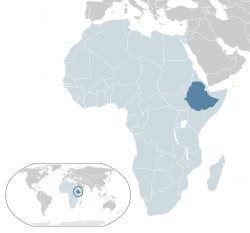 Location of Ethiopia