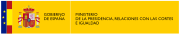 Logotipo del Ministerio de la Presidencia, Relaciones con las Cortes e Igualdad.svg