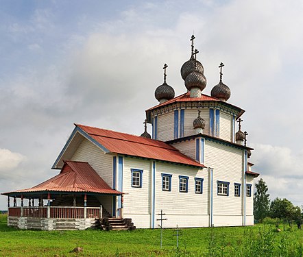 182. Церковь Богоявления, Рубцово (Лядины), Архангельская область. Автор — Ludvig14