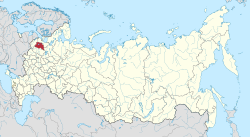 Veliký Novgorod na mapě