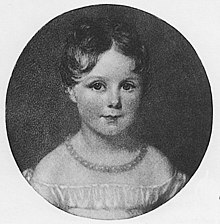 Ada Byron, portrait at age four