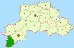 Distretto di Hlusk – Localizzazione
