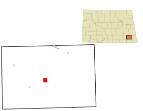 Poziția localității Lisbon, Dakota de Nord