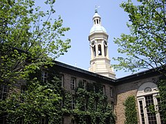 Nassau Hall, which briefly served as the U.S. capitol in 1783 Nassau-hall-princeton.JPG