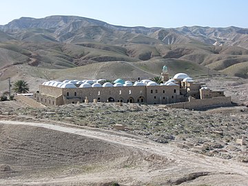 Nabi Musa, the traditional site of Moses' Tomb in the Judaean Desert.