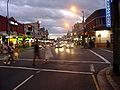 King Street, Newtown at night.