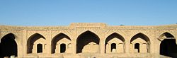 Neyestanak caravanserai inner courtyard