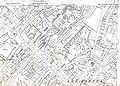 1874 map of Westgate showing Welby Square and gardens before Westgate Hall was built