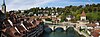 The Untertorbrücke in Berne, Switzerland, as seen from the Nydeggbrücke