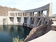 The Parker Dam as viewed from Arizona