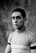 Le coureur cycliste Pierre Sergent (photographie prise en 1919).