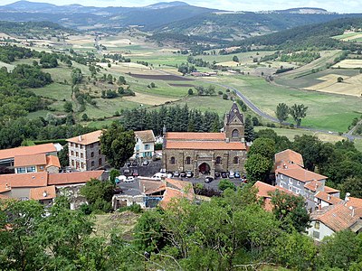 Vue aérienne sur la façade sud.