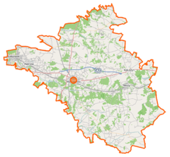 Mapa lokalizacyjna powiatu mińskiego