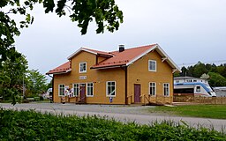 Järnvägsstationen i Ransta.