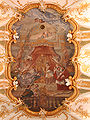Fresque de la nef de Notre-Dame de Ratisbonne représentant le recouvrement de l'image miraculeuse