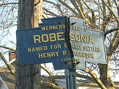 A Keystone Marker in serious need of repair from Robesonia, Pennsylvania.