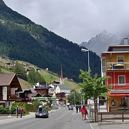 De Ötztalstraße in Sölden