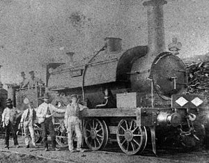 South Devon Railway 4-4-0ST Heron SDR Heron 1872.jpg