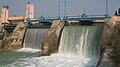 A small hydro-electric dam on the Ganges Canal at Nagla Kabir, UP. The electricity sector in India has an installed capacity of 205.34 Gigawatt (GW), the world's fifth largest.