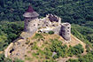 Luftbild der Burg Šomoška