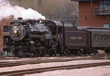 Steamtown National Historic Site showcases steam-era railroading, and excursion trains give visitors tours through Scranton and portions of the Pocono Mountains. Steamtown National Historic Site.jpg