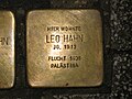 der Stolperstein für Leo Hahn