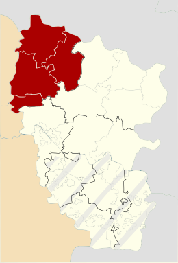 Distret de Svatove - Localizazion