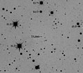 Dwarf planet candidate 2002 TX300 (mag 19.4)