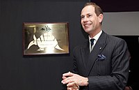 Edward opening a youth centre at Yate, Gloucestershire, in 2011 The Earl of Wessex in 2011.jpg