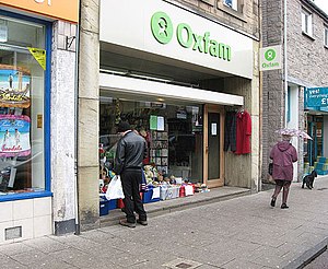 English: The Oxfam shop in Galashiels After 36...