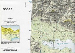 Ausschnitt: USAF Pilotage Chart – Schott el Hodna, (PC-G-2D), Maßstab 1: 500.000, 1964