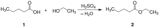 Synthese von Valeriansäureethylester