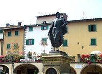 Verrazzano szobra szülővárosában