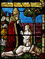 Adam in Eva v vitraju Kreacije.