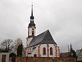 Dorfkirche Zedtlitz: Kirche (mit Ausstattung) und Kirchhof mit Einfriedungsmauer und barockem Grabstein