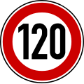 274-62 zulässige Höchstgeschwindigkeit 120 km/h