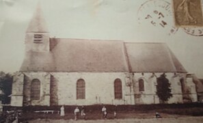 L'ancienne église Saint-Quentin, avant la Première Guerre mondiale.