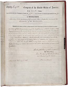 Tekst orginalnog Trinaestog amandmana američkog ustava kojim je ukinuto ropstvo