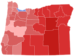 2002 United States Senate election in Oregon results map by county.svg