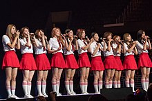 The 11-member temporary girl group I.O.I was assembled through the reality television program Produce 101. 20160730-P1000788 (28888844071).jpg