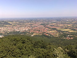 The city view from Bukulja mountain