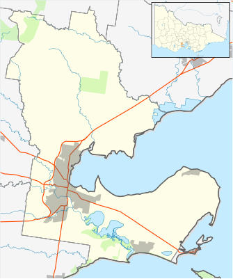 Location map Australia Victoria City of Greater Geelong