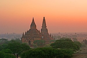 Bagan at sunrise, Myanmar