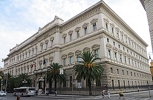 La sede nazionale della Banca d'Italia a Roma